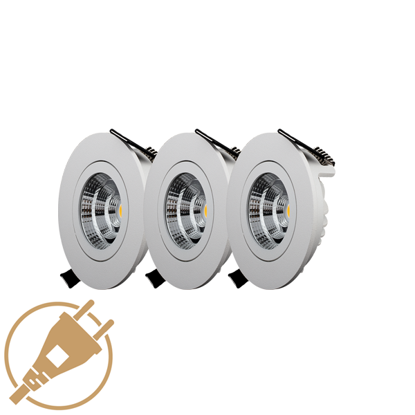 3-pack LED-downlights PNG