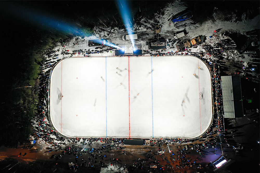LED belysning hockeyarena - referens